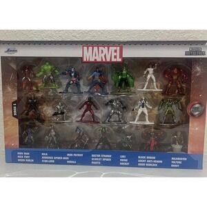 Jada Toys Marvel 20 Pack Die-Cast Collectible Figures Nano Metalfigs Wave 5